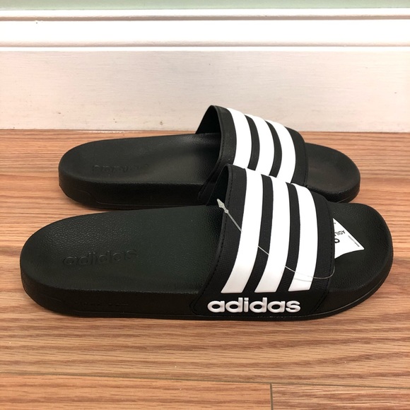 Adidas | Men's Adilette Shower Slides | Black - Picture 4 of 4